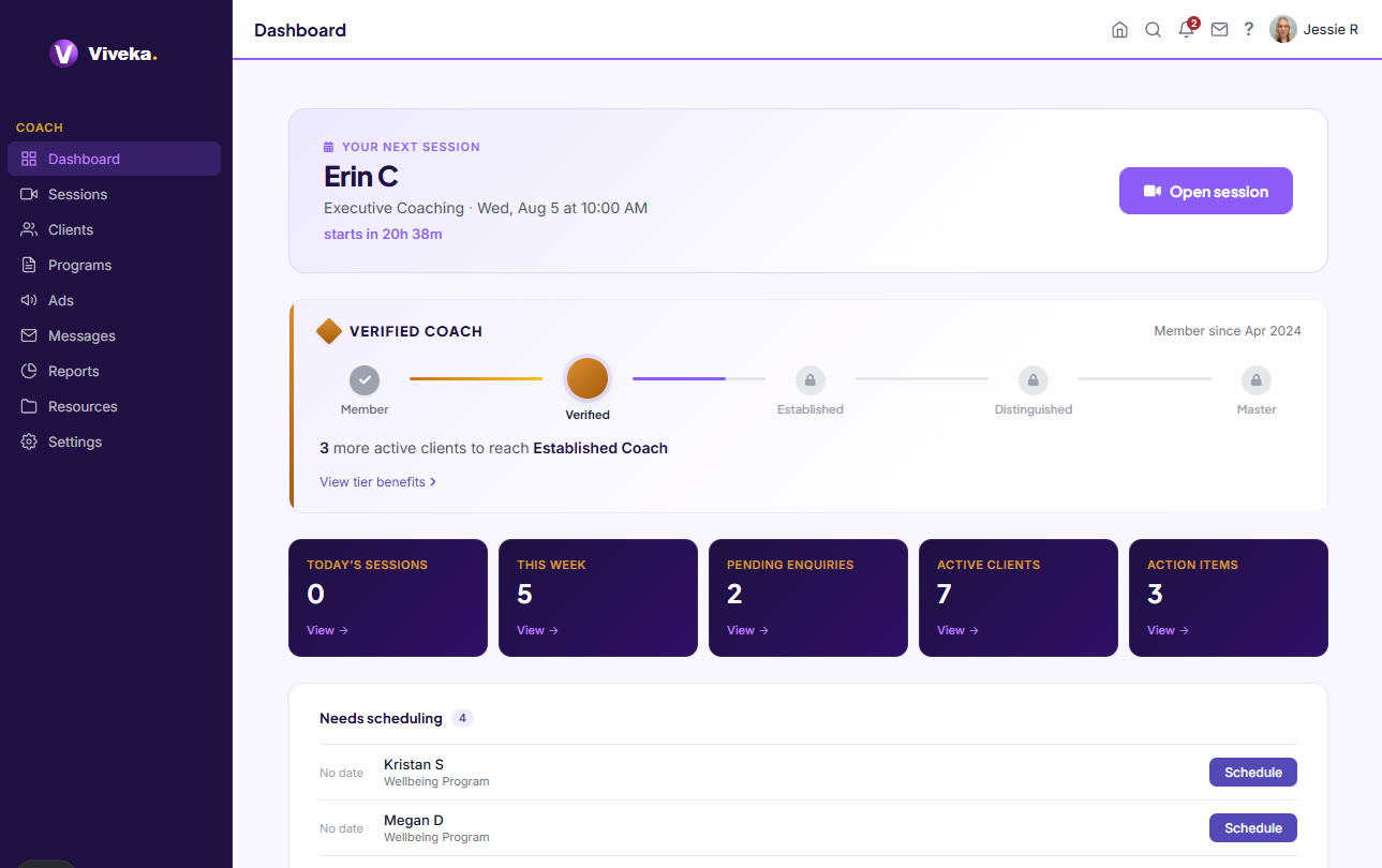 Viveka executive performance dashboard